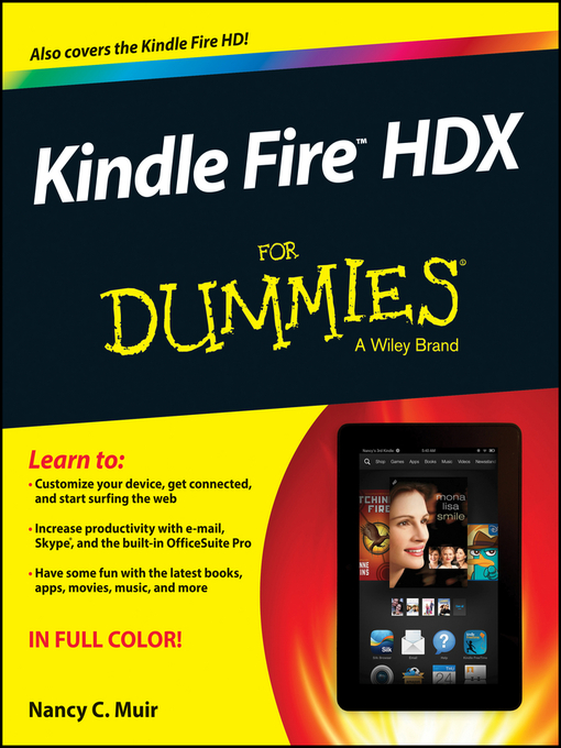Title details for Kindle Fire HDX For Dummies by Nancy C. Muir - Available